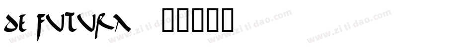 De Futura字体转换